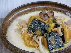 豚肉とかぼちゃのミルク煮