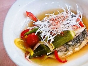 夏野菜とアジの南蛮漬け