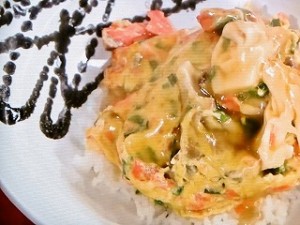 鮭の天津飯