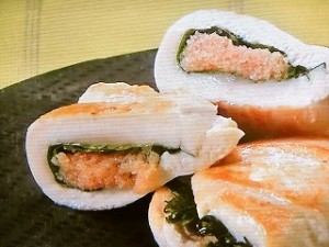 ささ身の明太子はさみ