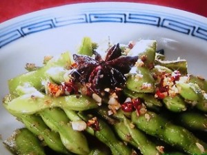 枝豆の中国風スパイス炒め