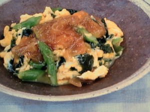 たまドレで!わかめオムレツ