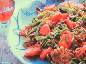 牛肉の夏野菜あえ