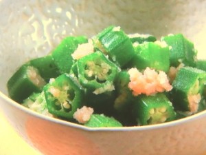 オクラのたらこあえ