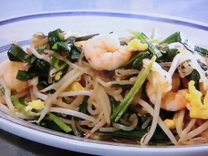 しらたきのアジア風パスタ