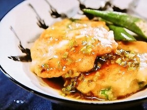 オクラがんもどきトロトロあん