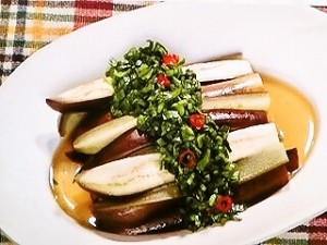 蒸しなすのエスニックサラダ