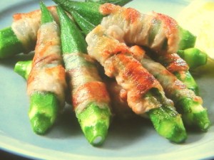 オクラの豚肉巻き