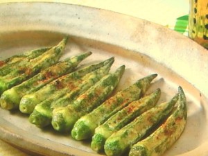 オクラのピリ辛マヨネーズ焼き