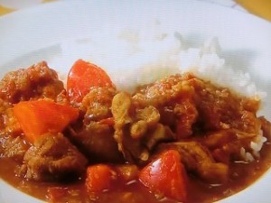 トマトと鶏肉のカレー