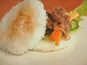 焼きたてライスバーガー