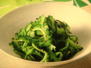 ゴーヤーの塩昆布あえ