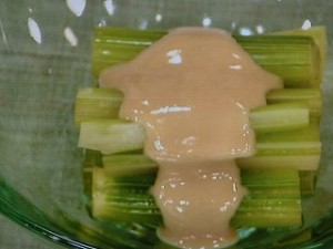 セロリの煮びたし