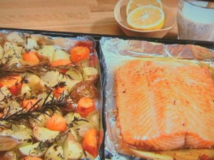サーモンマリネのオーブン焼き