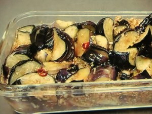 揚げなすの中国風南蛮漬け