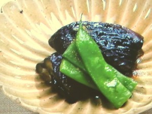 なすとモロッコいんげんの炊いたん