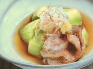 なすと豚肉の揚げだし