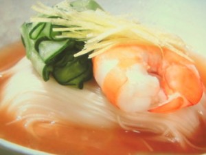 レモン胡椒のトマトだしそうめん