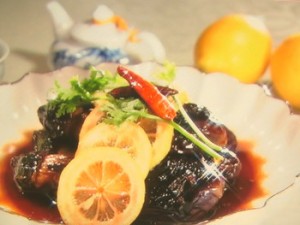 揚げなすのレモン風味