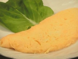 どったら餅入りふわふわオムレツ
