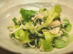 えのきだけのレモンあえ
