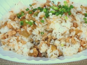 とうがんと鶏肉の混ぜごはん