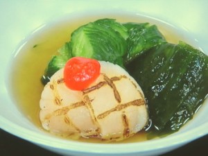 きゅうりと帆立ての酢の物