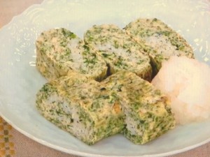 青のりとしらすの卵焼き