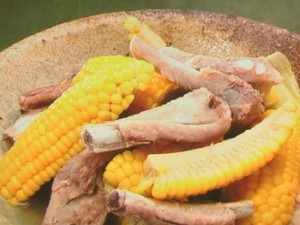 とうもろこしとスペアリブの塩煮