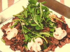 牛肉のつけ焼きサラダ