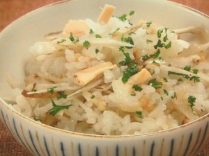 ごぼうとツナの炊きこみご飯