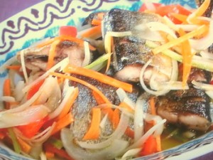 焼きさんまのエスカベッシュ風