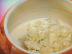 カリフラワーのミルク煮