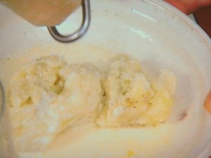 カリフラワーのミルク煮