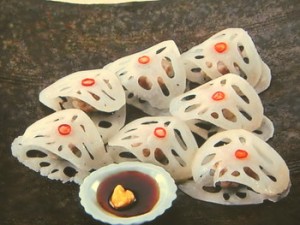 れんこんのはさみ蒸し