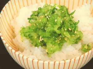 かぶらの茎ごはん