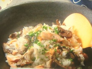 鮭ときのこの混ぜご飯