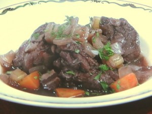 鶏の赤ワイン煮