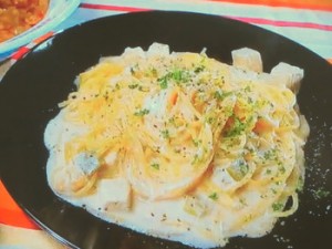 みそ汁でリメイク!みそクリームパスタ