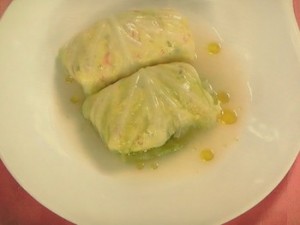 白身魚のキャベツ蒸し