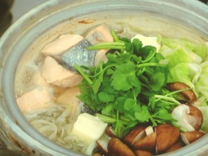さけと切り干し大根のバター風味鍋