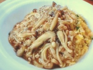 キノコたっぷり あんかけチャーハン