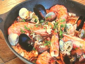魚介のパエリア