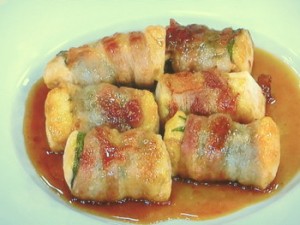豆腐のこんがり肉巻き