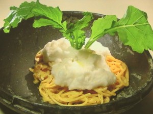 かぶら蒸しカルボナーラ