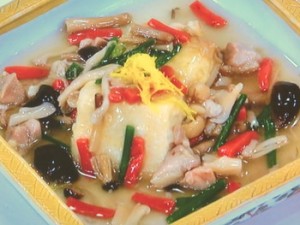 揚げ出し豆腐のきのこあんかけ