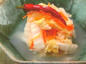 白菜のおもゆ漬け