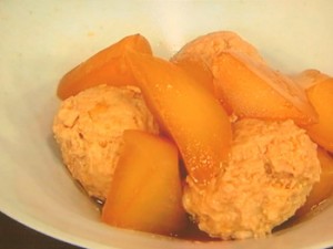 大根と肉だんごのしょうゆ煮