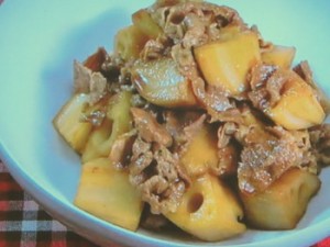 豚肉とれんこんの炒め煮