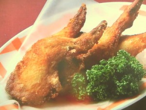 しょうゆ味のフライドチキン